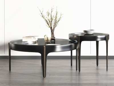 现代茶几3D模型下载